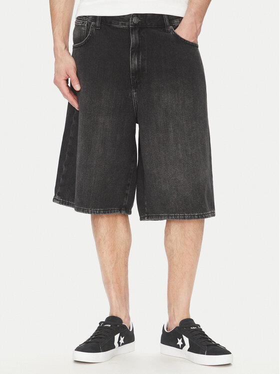 Only & Sons Only & Sons Pantaloncini di jeans Carl 22032957 Nero Balloon Fit