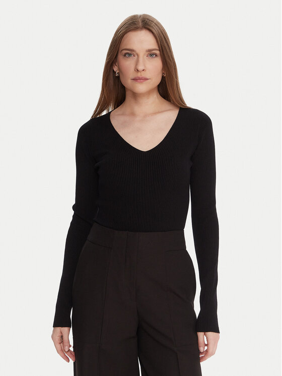 Kontatto Pulover 3M0818C Negru Slim Fit