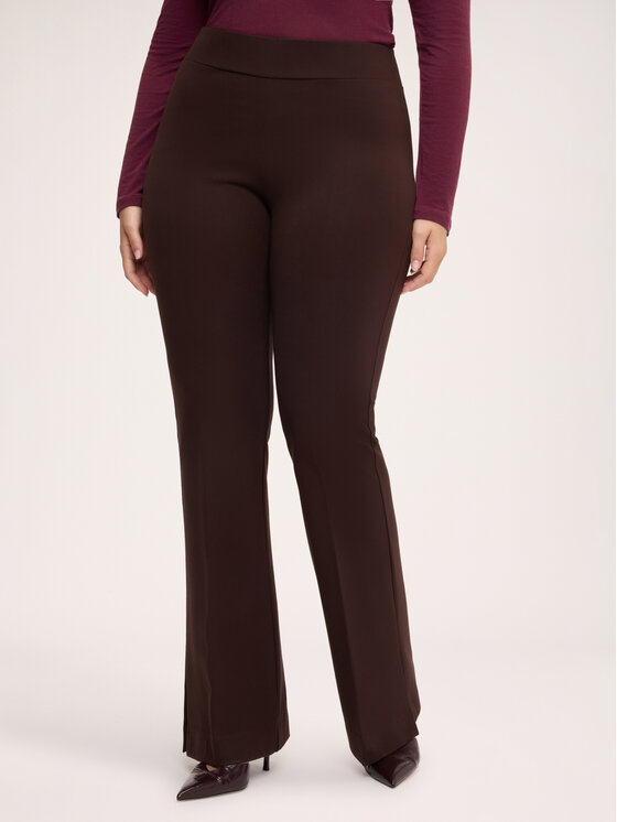 Fiorella Rubino Fiorella Rubino Spodnie materiałowe P072L002489N022 Brązowy Flare Fit