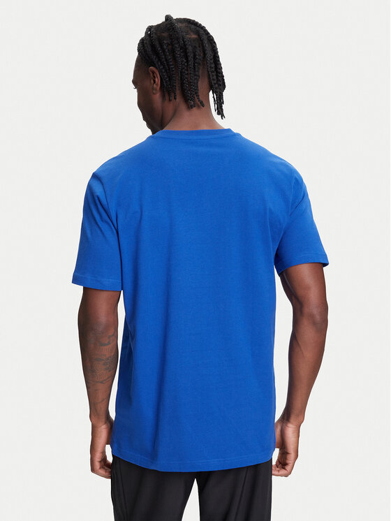 adidas adidas T-shirt Pennant Trim Graphic JL9227 Plava Regular Fit