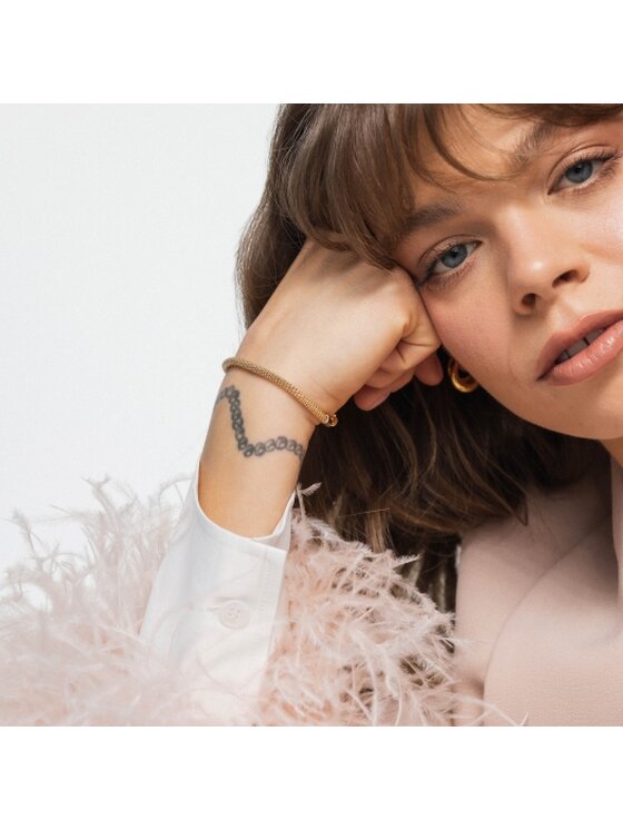 ANIA KRUK ANIA KRUK Bransoletka SSIAS0570Z Żółte złoto