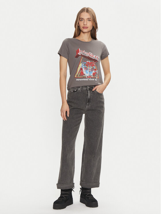 Noisy May Noisy May Тишърт Nate 27032258 Сив Regular Fit