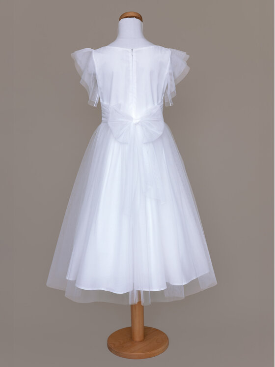 SLY SLY Sukienka 5SM-09A Biały Comfortable Fit