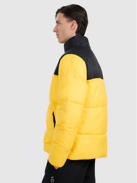 4F 4F Kurtka puchowa APRES SKI Żółty Regular Fit