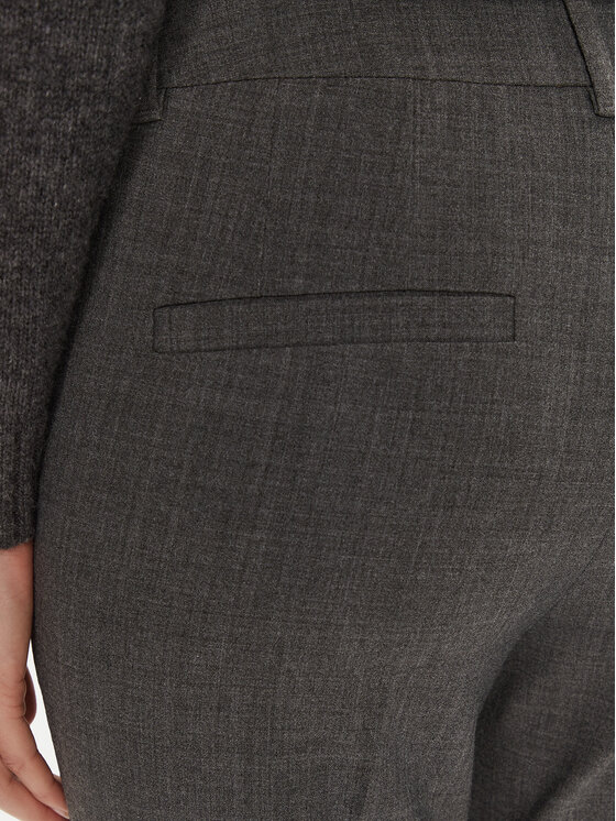 Marella Marella Hlače iz tkanine Gerona 2423136052 Siva Straight Fit