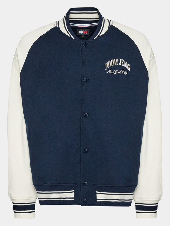 Tommy Jeans Tommy Jeans Bluza Varsity DM0DM18400 Granatowy Relaxed Fit