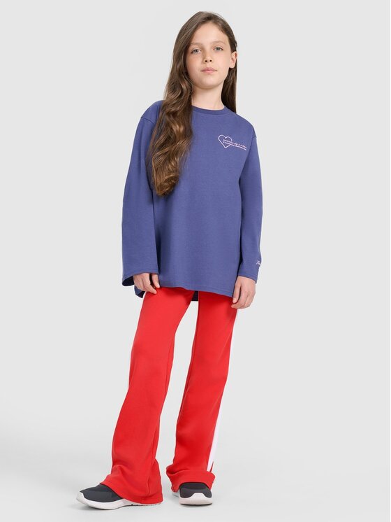 4F 4F Longsleeve 4FJRAW25TLONF589-33S Blu Oversize