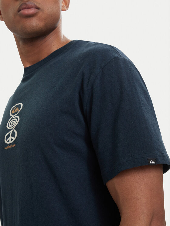 Quiksilver Quiksilver T-krekls Harmony Spiral EQYZT08304 Tumši zils Regular Fit