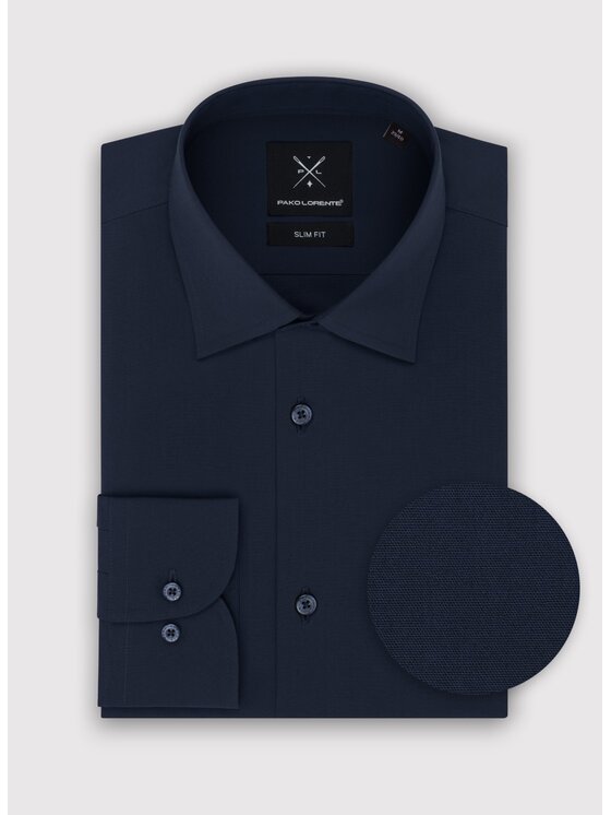 Pako Lorente Pako Lorente Koszula P24WF-1X-039 Granatowy Slim Fit