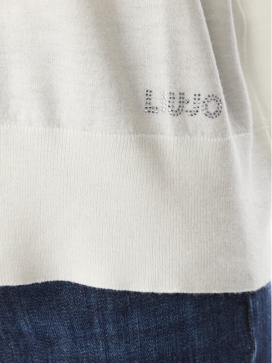 Liu Jo Liu Jo Sweter WF6445 MA16R Kremowy Regular Fit