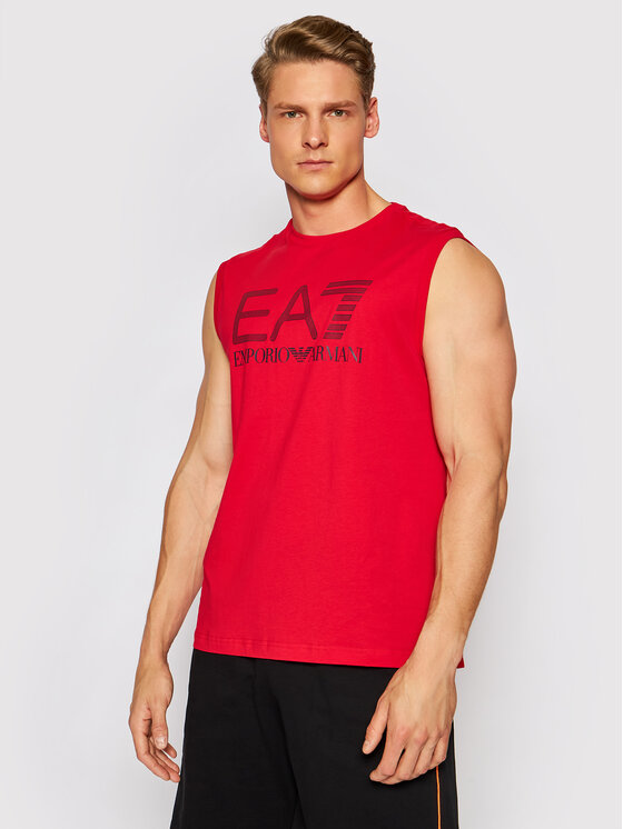 EA7 Emporio Armani Tank top 3KPT80 PJ02Z 1451 Czerwony Regular Fit
