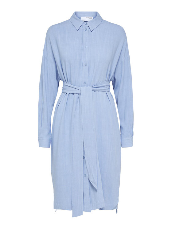 Selected Femme Selected Femme Haljina košulja 16089666 Plava Relaxed Fit