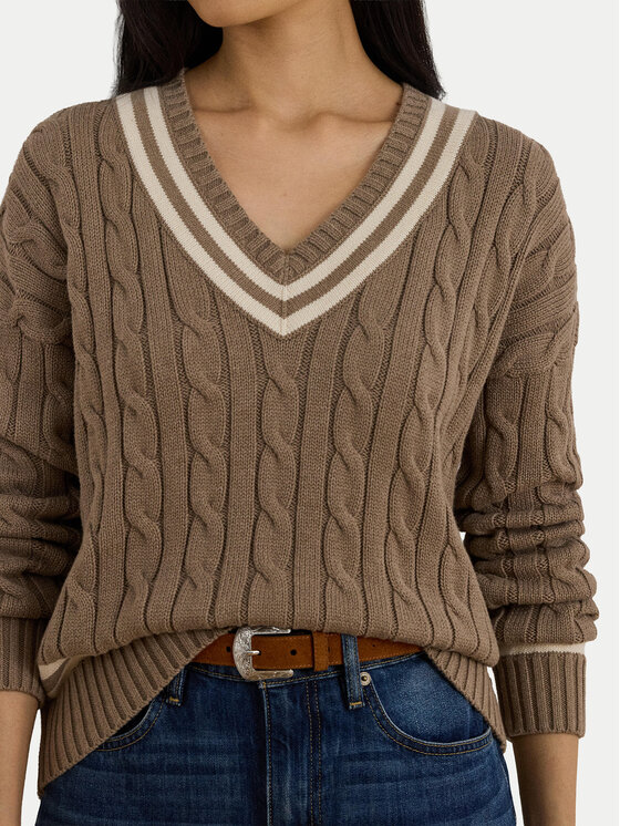 LAUREN RALPH LAUREN LAUREN RALPH LAUREN Пуловер 200979662002 Кафяв Relaxed Fit