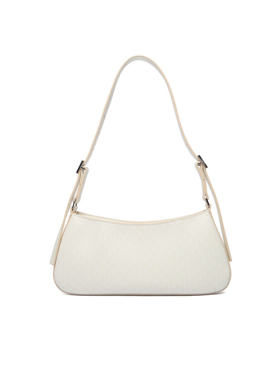 Calvin Klein Calvin Klein Τσάντα Emblem Aop Small Shoulder Bag LV04F3324G Εκρού