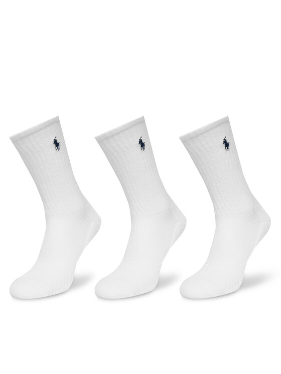 Polo Ralph Lauren Polo Ralph Lauren Moteriškų ilgų kojinių komplektas (3 poros) 455918021001 Balta