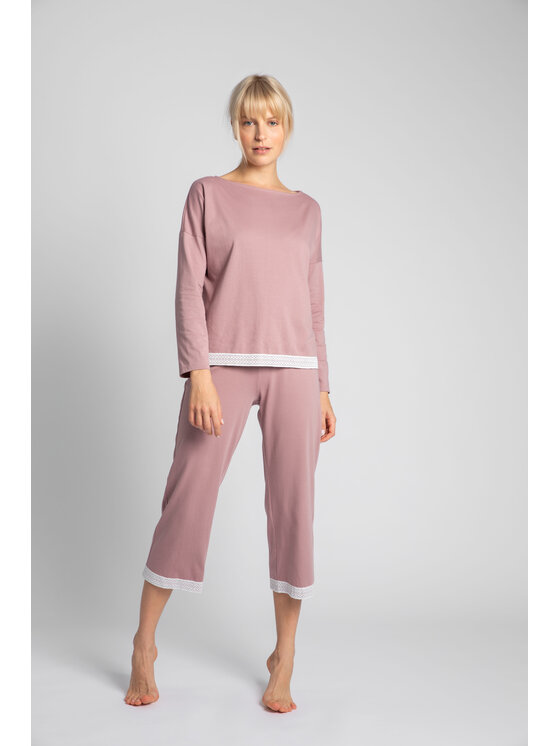 LaLupa LaLupa Piżama LA142 Fioletowy Comfort Fit