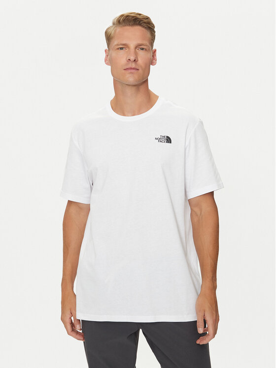 The North Face The North Face Tricou Redbox NF0A2TX2 Alb Regular Fit