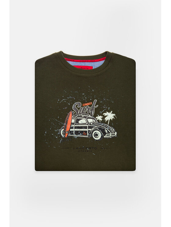 Lancerto Lancerto Bluza Porter Zielony Regular Fit