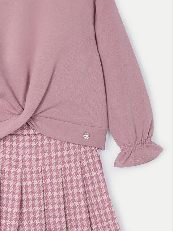 Mayoral Mayoral Completo maglione e pantaloncini di tessuto 4220 Rosa Regular Fit