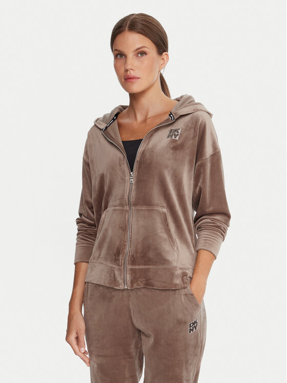 DKNY Sport Mikina DP5J9642 Béžová Regular Fit