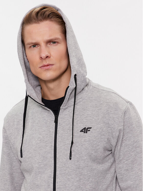 4F 4F Felpa 4FAW23TSWSM695 Grigio Regular Fit
