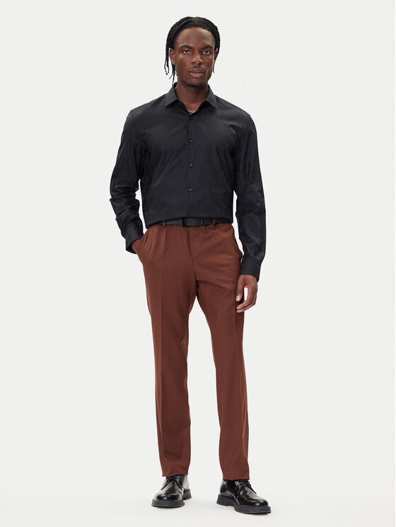 HUGO HUGO Košeľa Kenno 50500965 Čierna Slim Fit