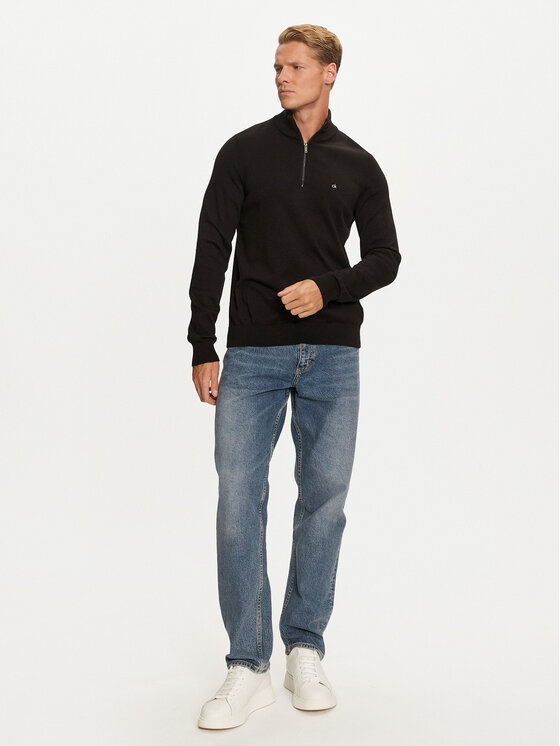 Calvin Klein Calvin Klein Πουλόβερ K10K113748 Μαύρο Slim Fit
