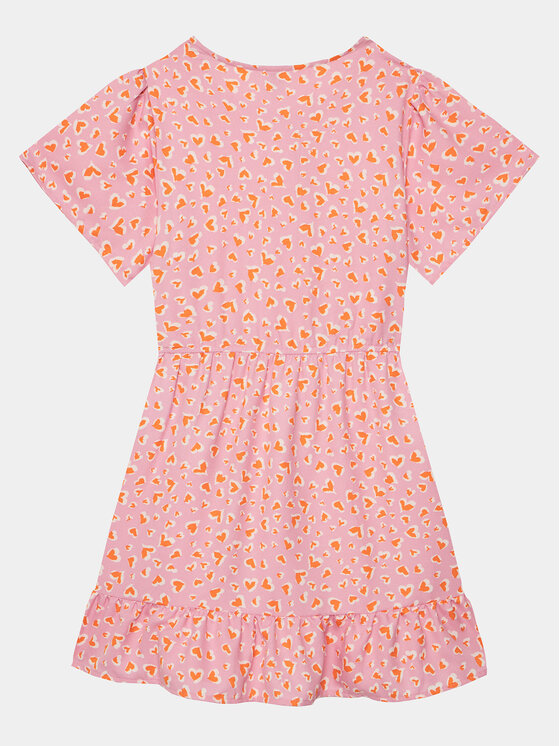 Kids ONLY Kids ONLY Sukienka letnia Palma 15316557 Różowy Regular Fit