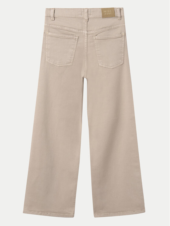 Mayoral Mayoral Jeans hlače 6537 Bež Wide Leg