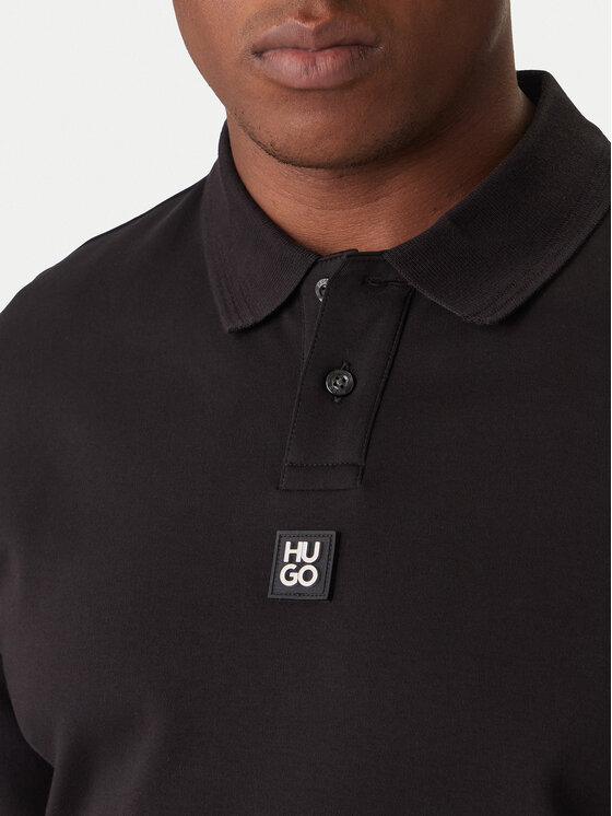 HUGO HUGO Tricou polo Deabono_D 50517638 Negru Regular Fit