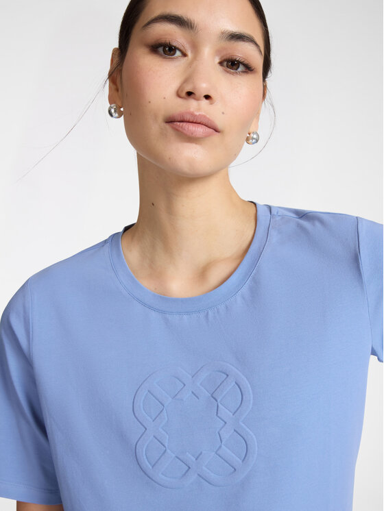 Elena Mirò Elena Mirò T-Shirt G071Z000590N0F4 Turkusowy Slim Fit