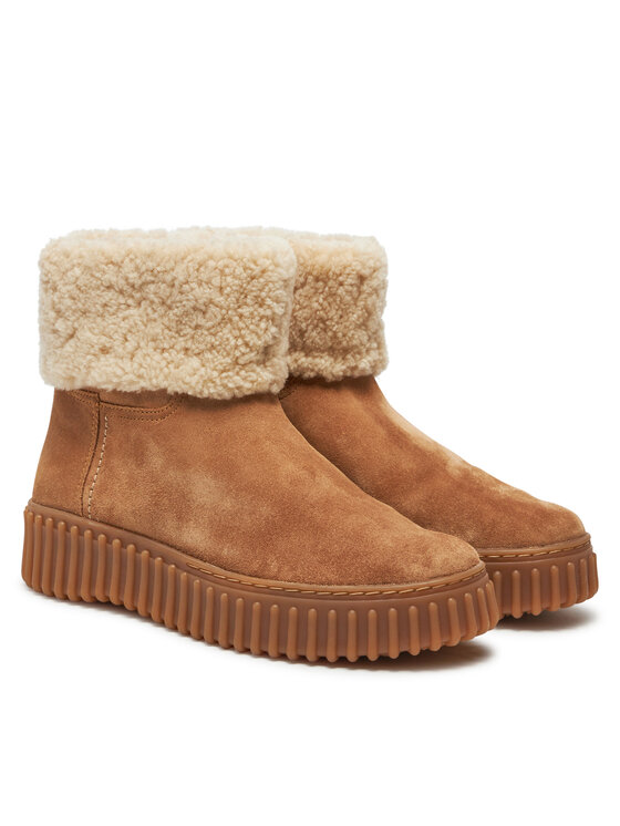 Clarks Clarks Škornji Torhill Turn 26179563 Rjava