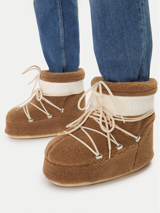 Moon Boot Moon Boot Snehule Mb Icon Low Fleece 80D1409700 Hnedá