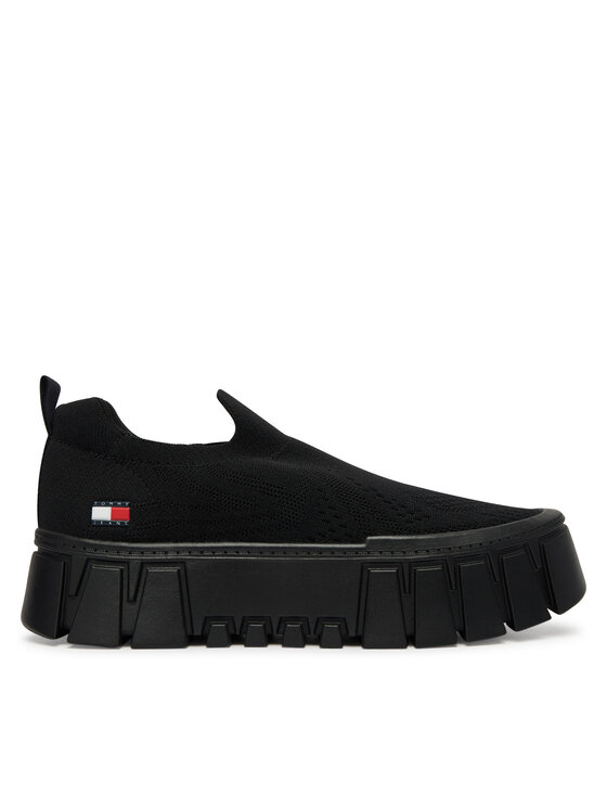 Tommy Jeans Tommy Jeans Sneakersy Tjw Chunky Knit Sneaker EN0EN03014 Czarny