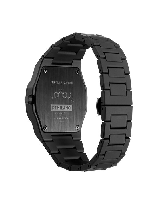 D1 Milano D1 Milano Pulkstenis PCBJ12 Melns