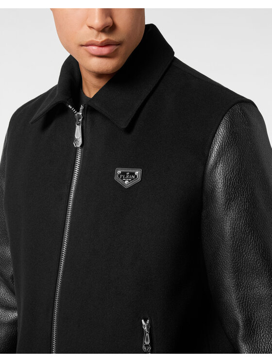 PHILIPP PLEIN PHILIPP PLEIN Kurtka puchowa 25609 Czarny Regular Fit