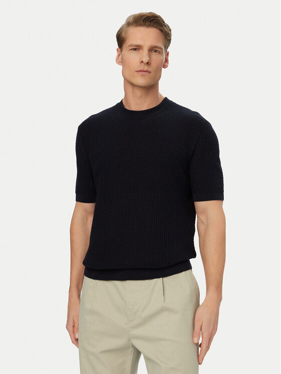 BOSS BOSS Maglione H-Nilton 50560468 Blu scuro Regular Fit