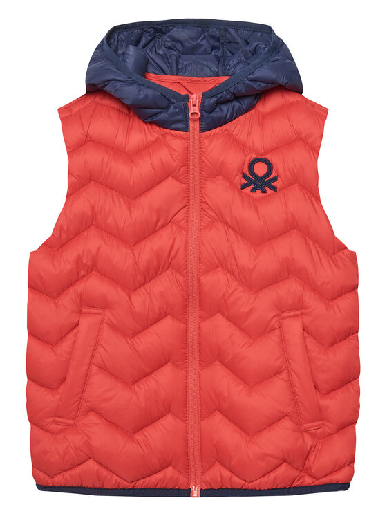 United Colors Of Benetton United Colors Of Benetton Mellény 2TWDCJ00R Piros Regular Fit