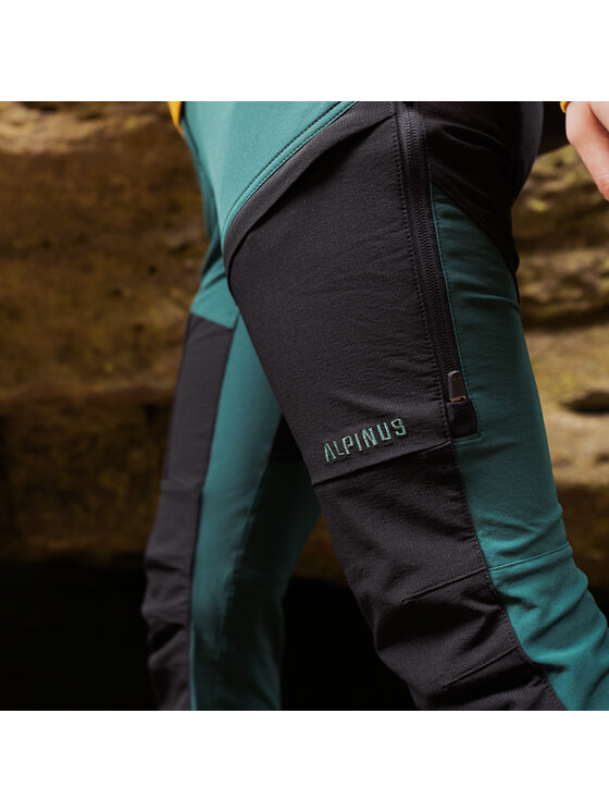 Alpinus Alpinus Spodnie outdoor Socompa Zielony Regular Fit