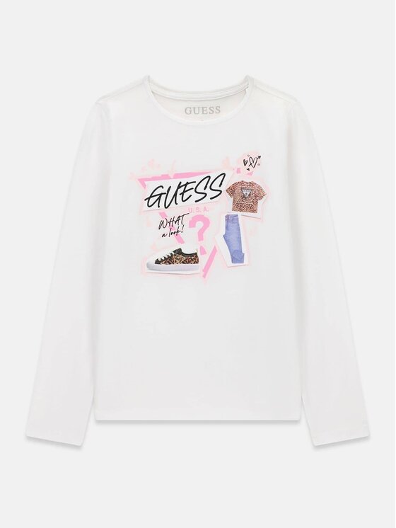 Guess Kids Guess Kids Tank top 183021 Biały Classic Fit