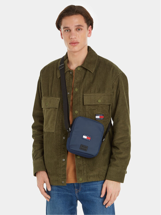 Tommy Jeans Tommy Jeans Плоска сумка Tjm To Go Reporter AM0AM11634 Cиній