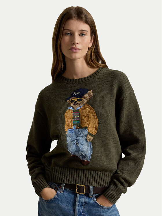 Polo Ralph Lauren Polo Ralph Lauren Maglione 211B17762001 Verde scuro Relaxed Fit