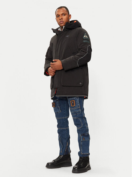 Aeronautica Militare Aeronautica Militare Winterjacke 242AB2195CT3431 Schwarz Regular Fit