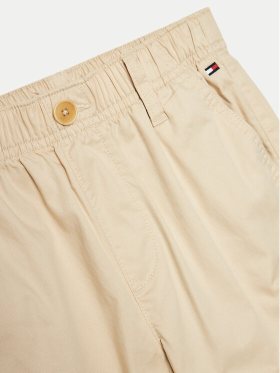 Tommy Hilfiger Tommy Hilfiger Текстилни панталони Monotype KB0KB09146 Бежов Regular Fit