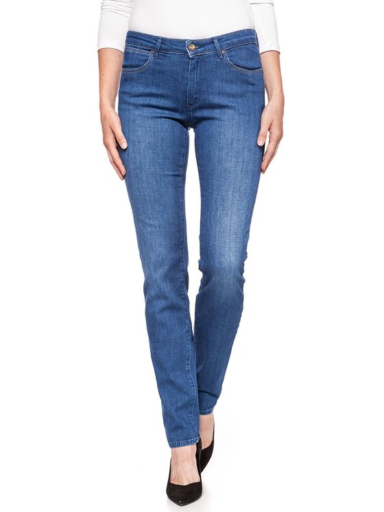 Wrangler Wrangler Jeansy SLIM Niebieski Slim Fit