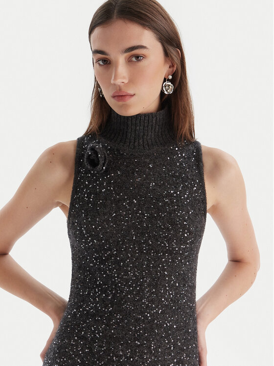 Marella Marella Strickkleid Ilsa 2523326072 Grau Slim Fit