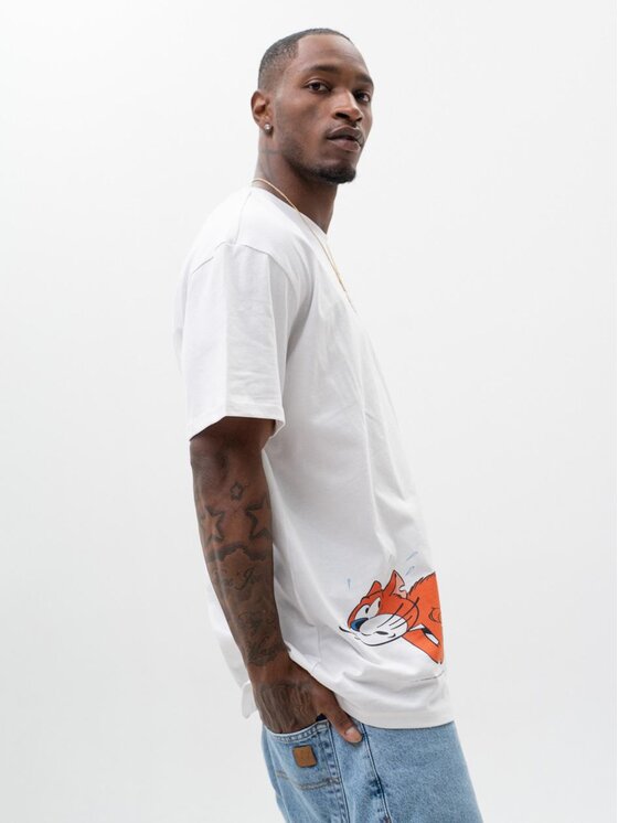 Smerfy Smerfy T-Shirt 119806 Biały Oversize