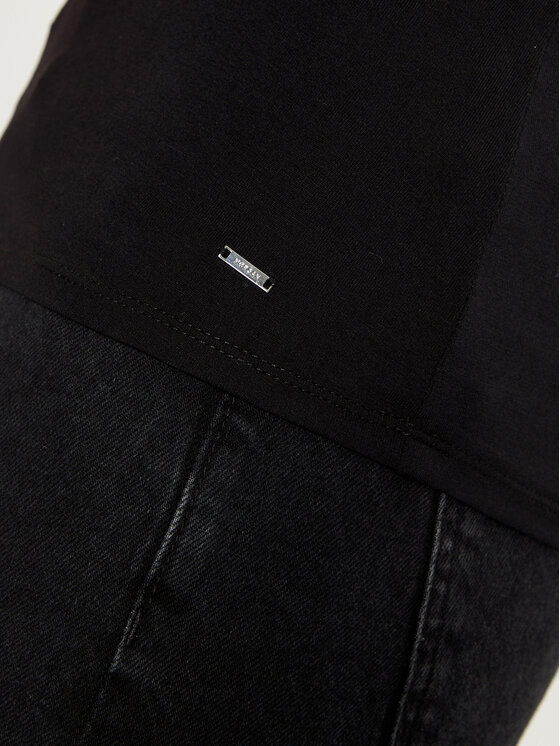 Morgan Morgan Marškinėliai 242-BARBY Juoda Slim Fit
