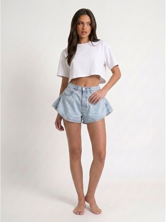 MissDenim MissDenim Szorty jeansowe Skorts Niebieski Regular Fit