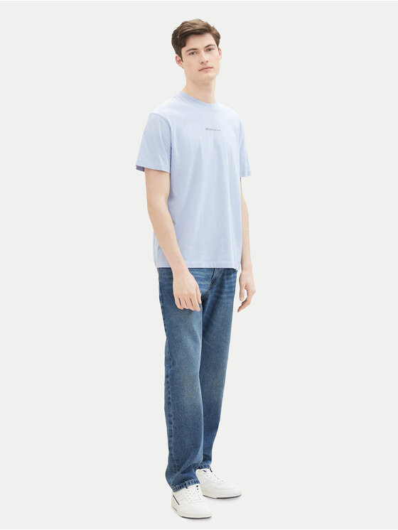 Tom Tailor Denim Tom Tailor Denim Marškinėliai 1040880 Žydra Relaxed Fit